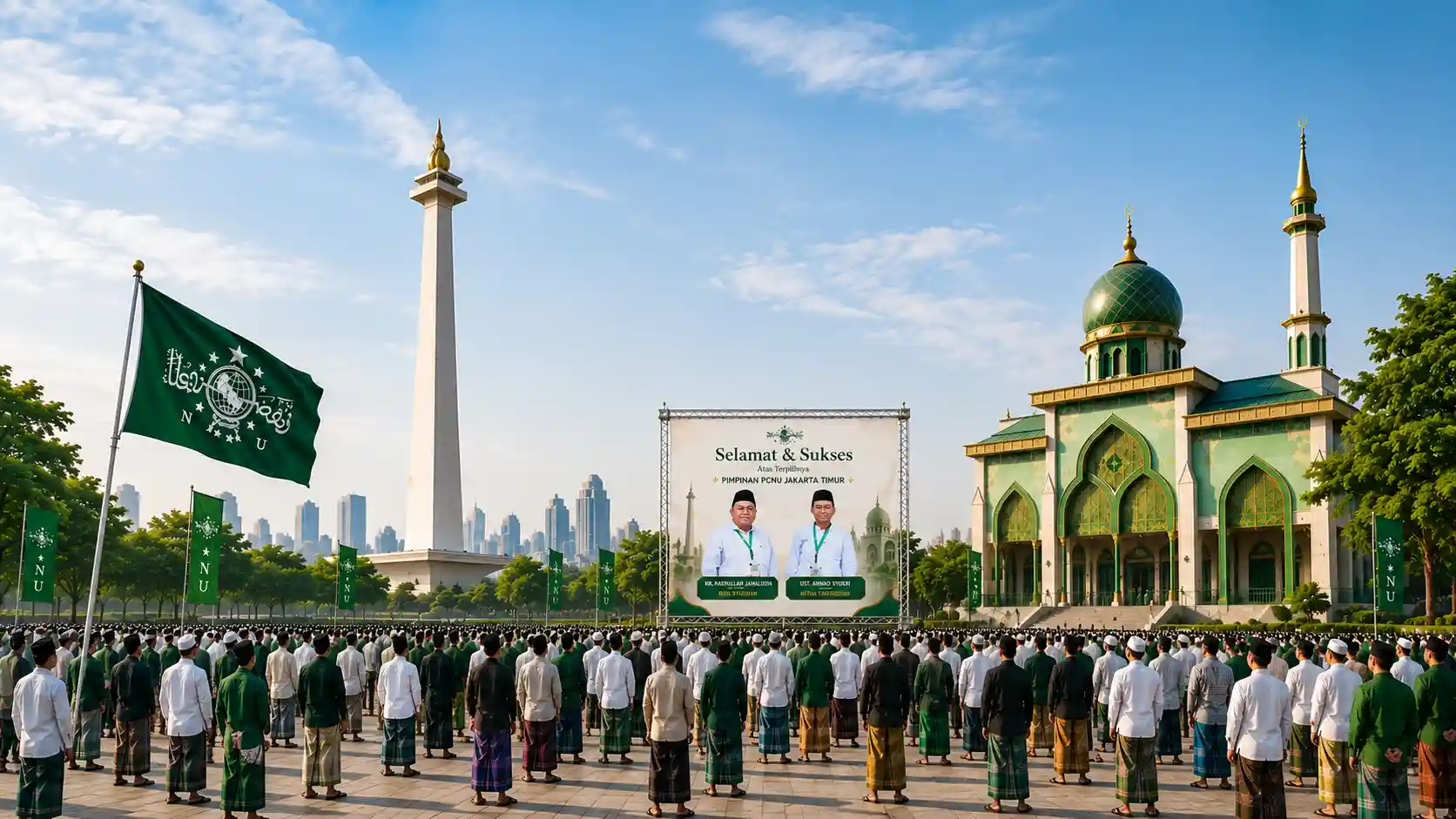 Kebersamaan pengurus dan warga PCNU Pengurus Cabang Kabupaten Purworejo